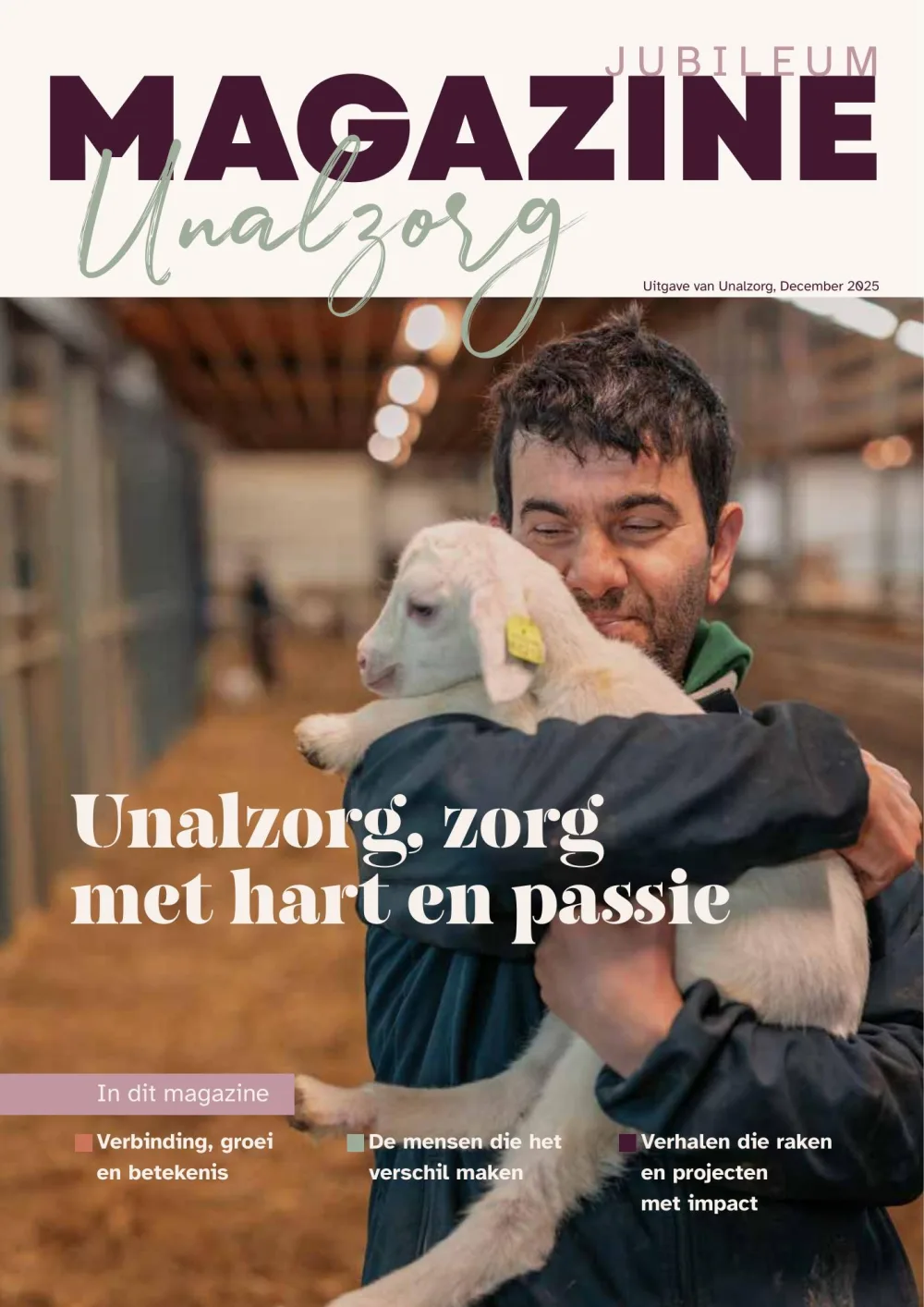 Cover van het Unalzorg Magazine 2025